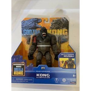 New PLAYMATES MONSTERVERSE GODZILLA VS KONG BATTLE-AXE‎ 6" ACTION FIGURE